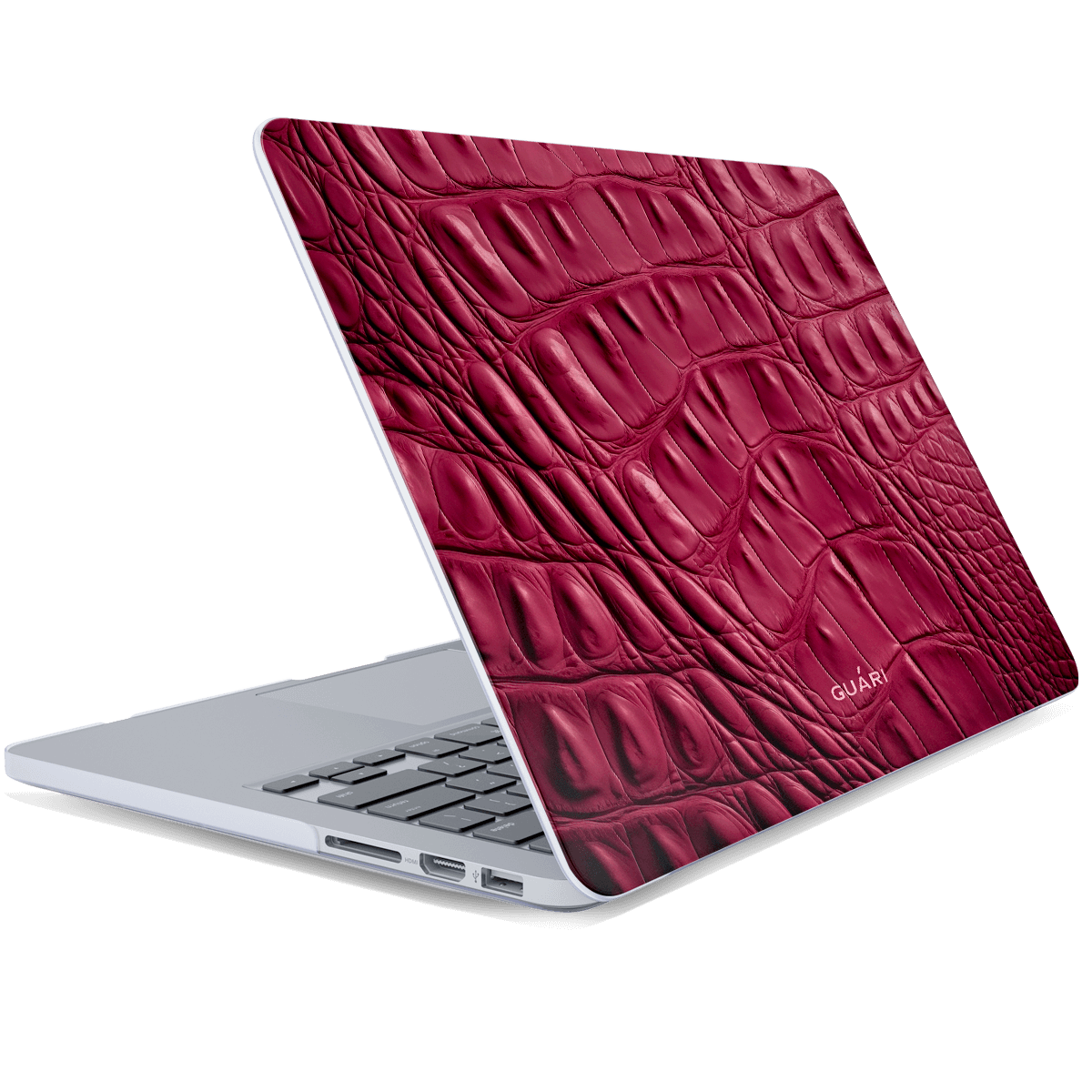 RASPBERRY ALLIGATOR MACBOOK CASE