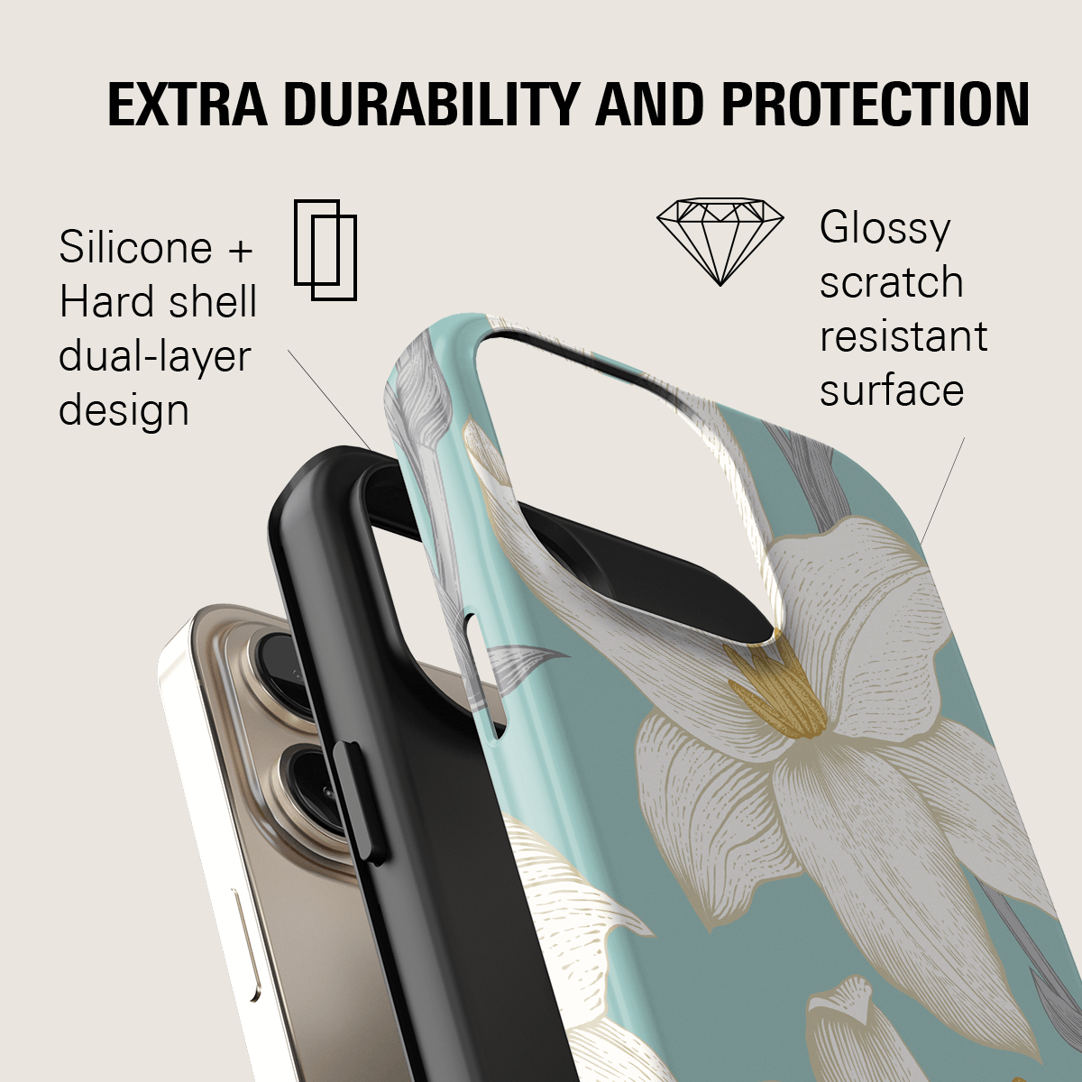 OCEAN LILY MAGSAFE PHONE CASE