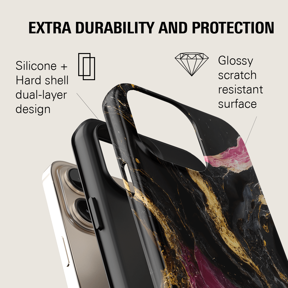 RUBY LUXE MAGSAFE PHONE CASE