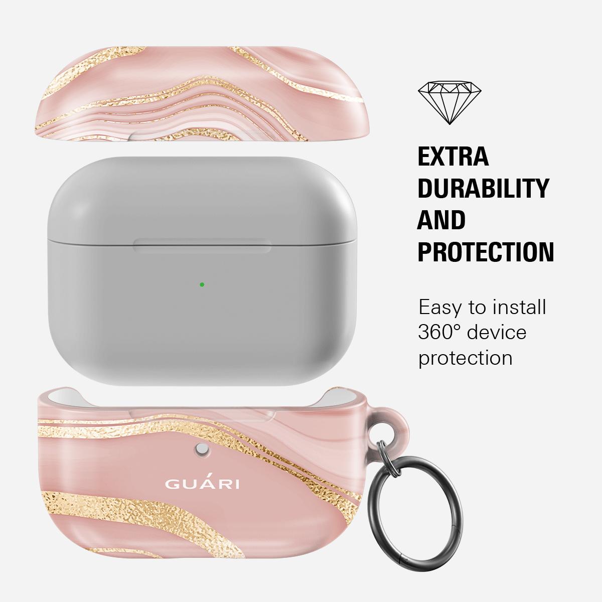CORAL SUNSET AIRPODS 1/2 CASE