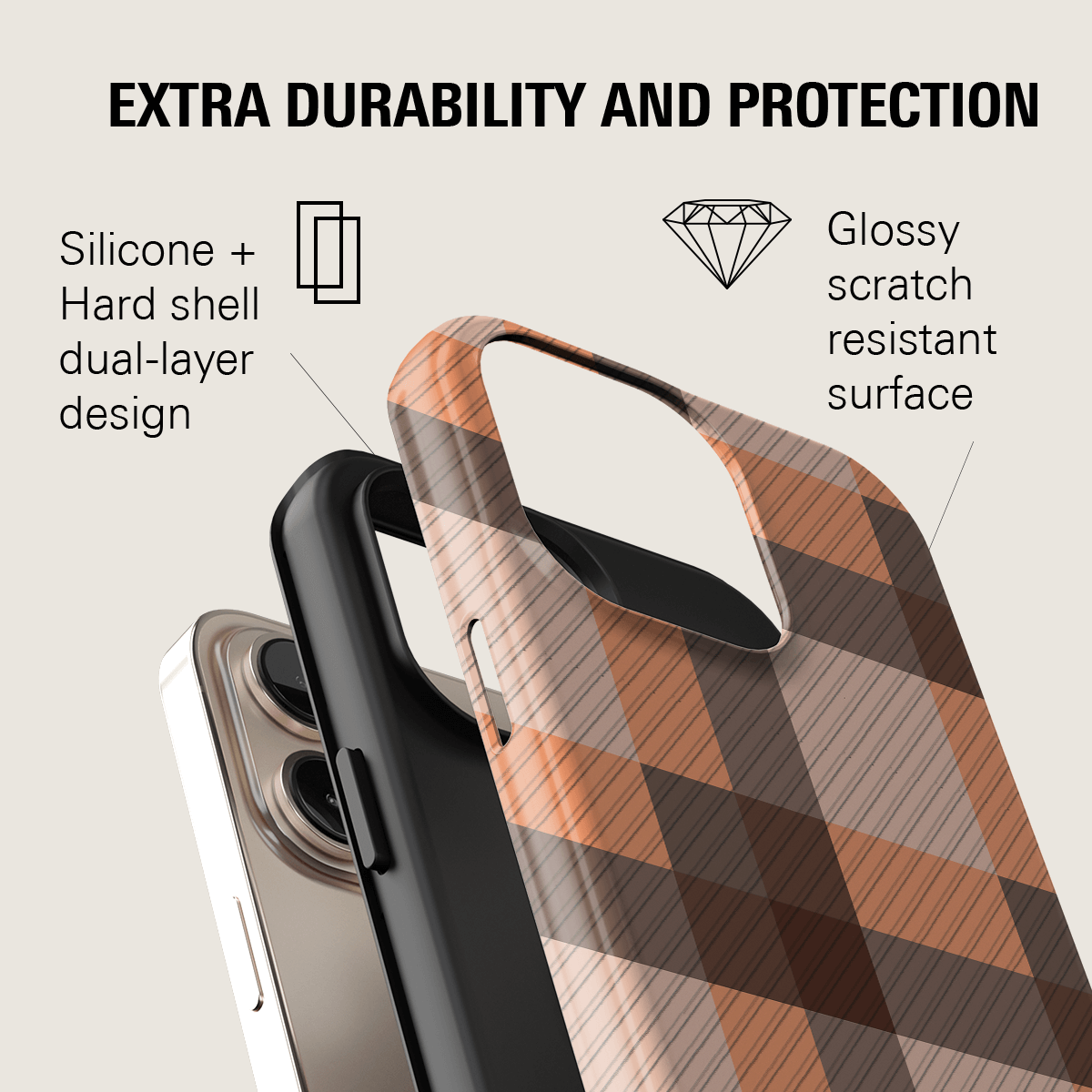 RETRO SAND MAGSAFE PHONE CASE