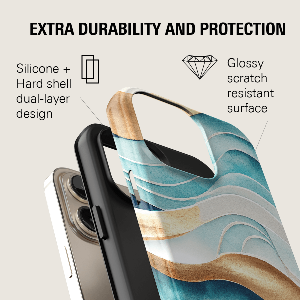 AQUA MARINE MAGSAFE PHONE CASE