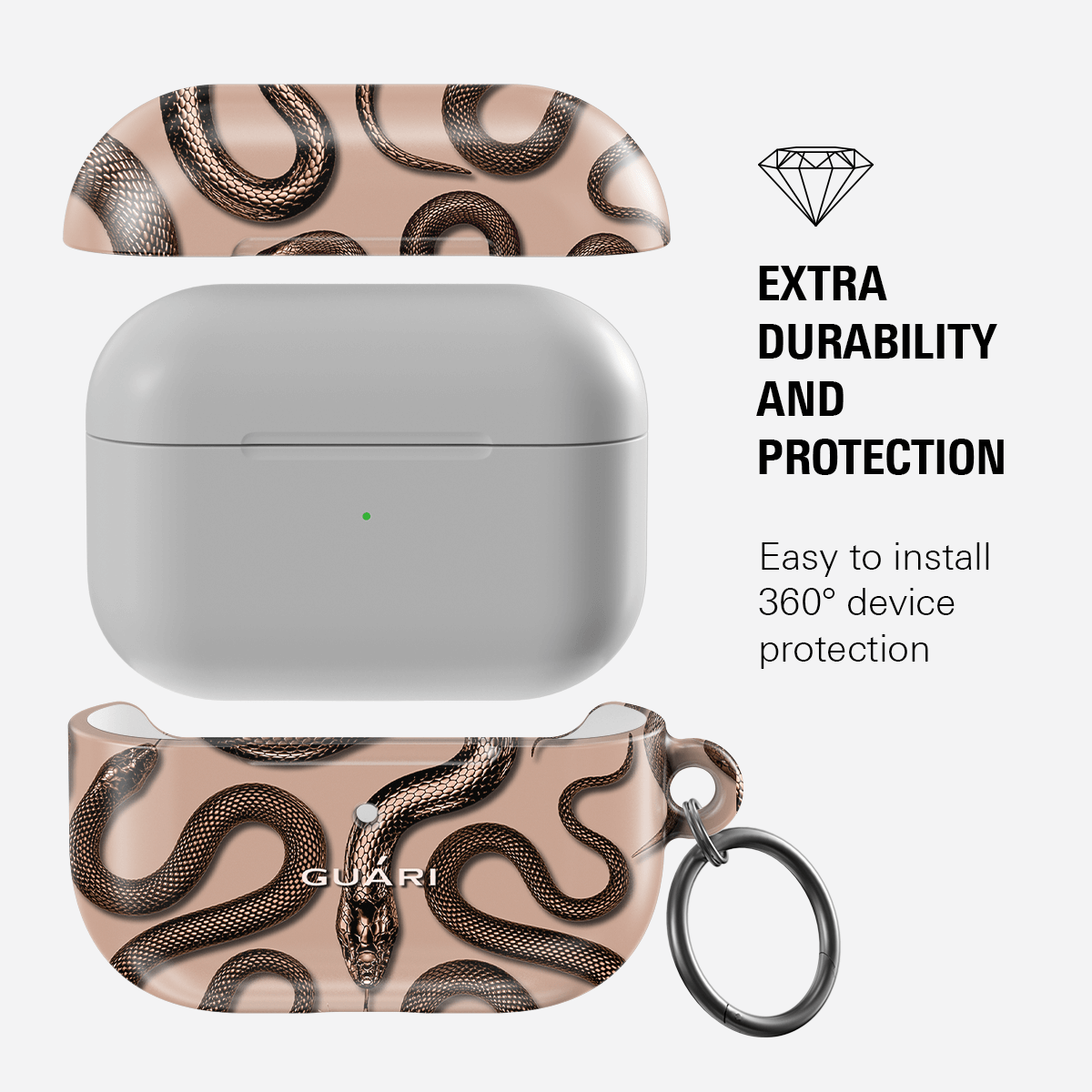 NUDE ELEGANCE AIRPODS 1/2 CASE