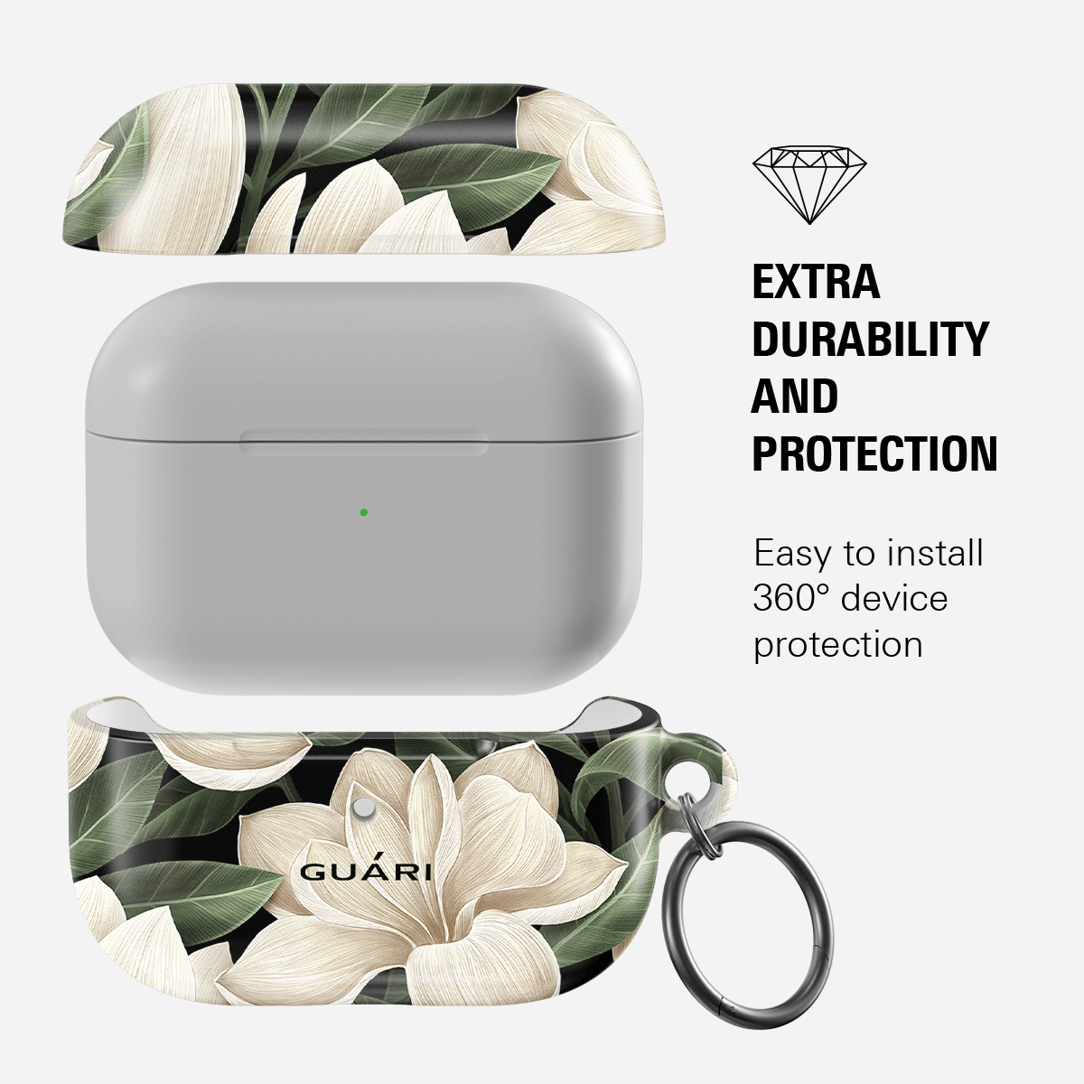 MAGNOLIA SNOWFALL AIRPODS CASE