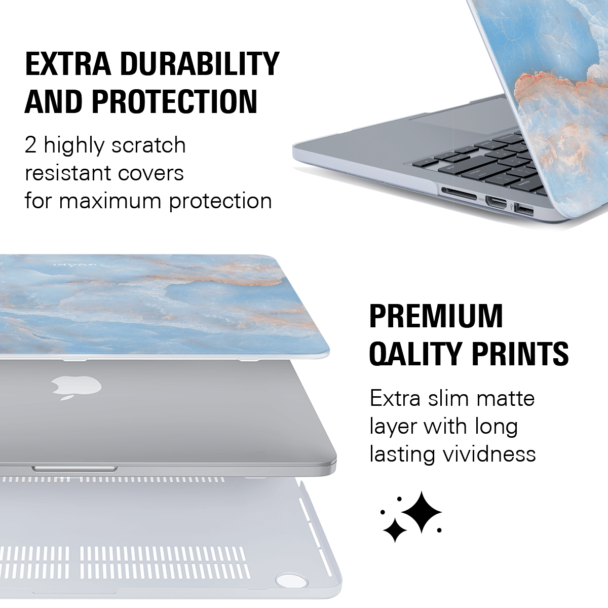 FROSTED FLAIR MACBOOK CASE