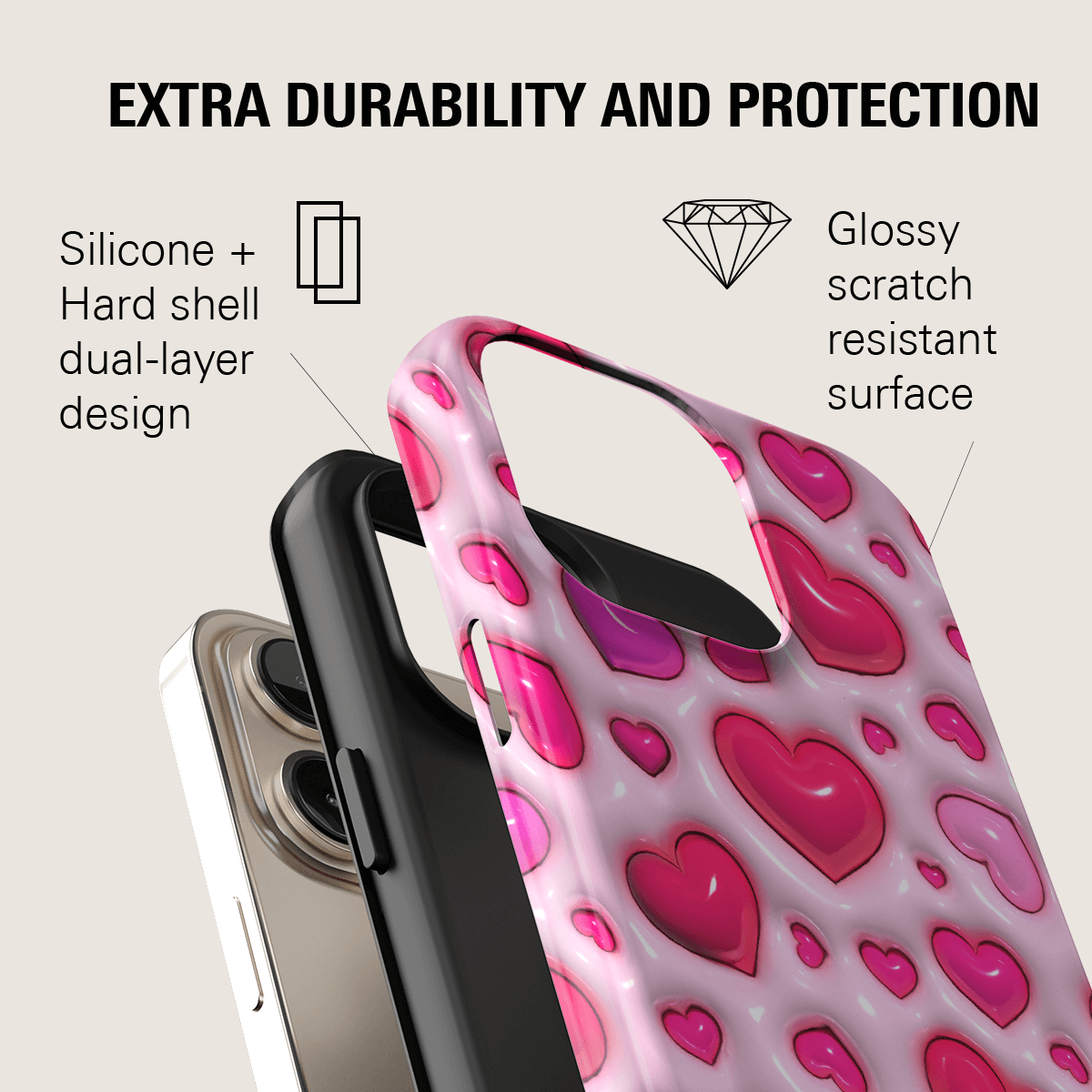 HEARTS PARTY MAGSAFE PHONE CASE