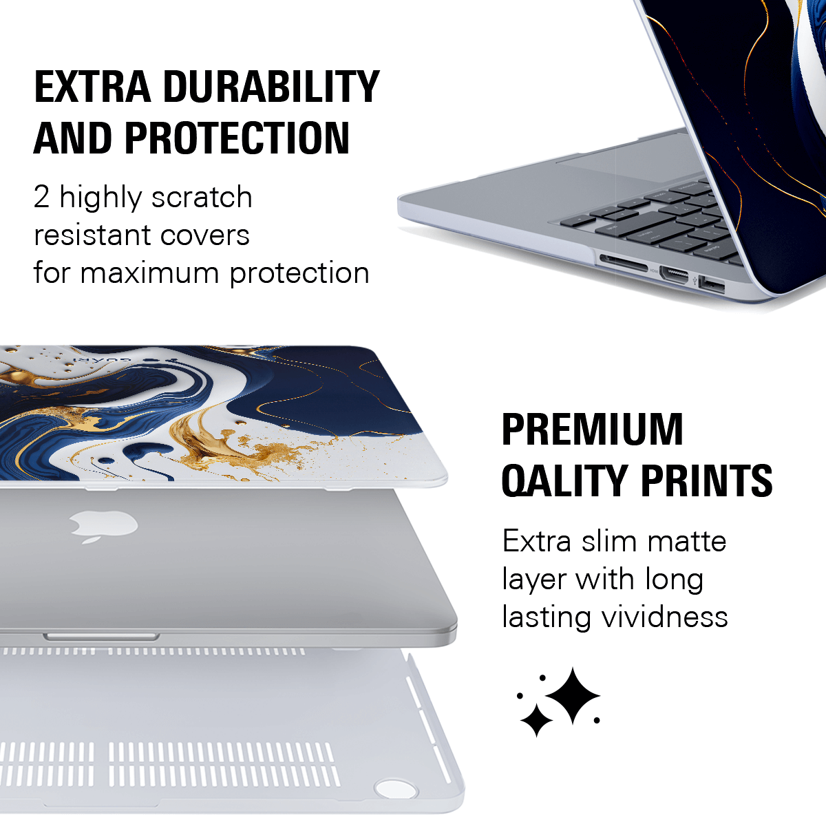 BLUE INFINITY MACBOOK CASE