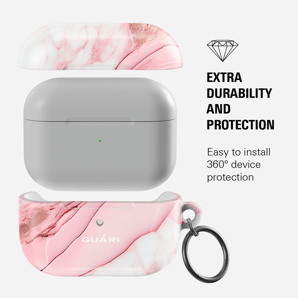 PRETTY IN PINK AIRPODS 1/2 CASE