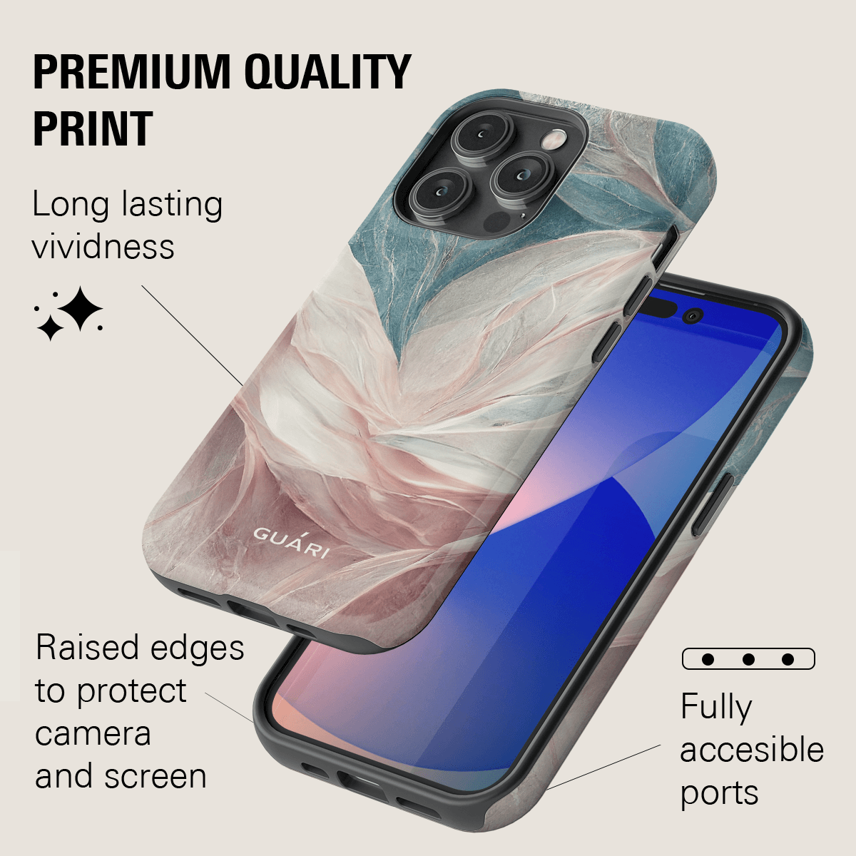 WATER HEARTBEAT MAGSAFE PHONE CASE