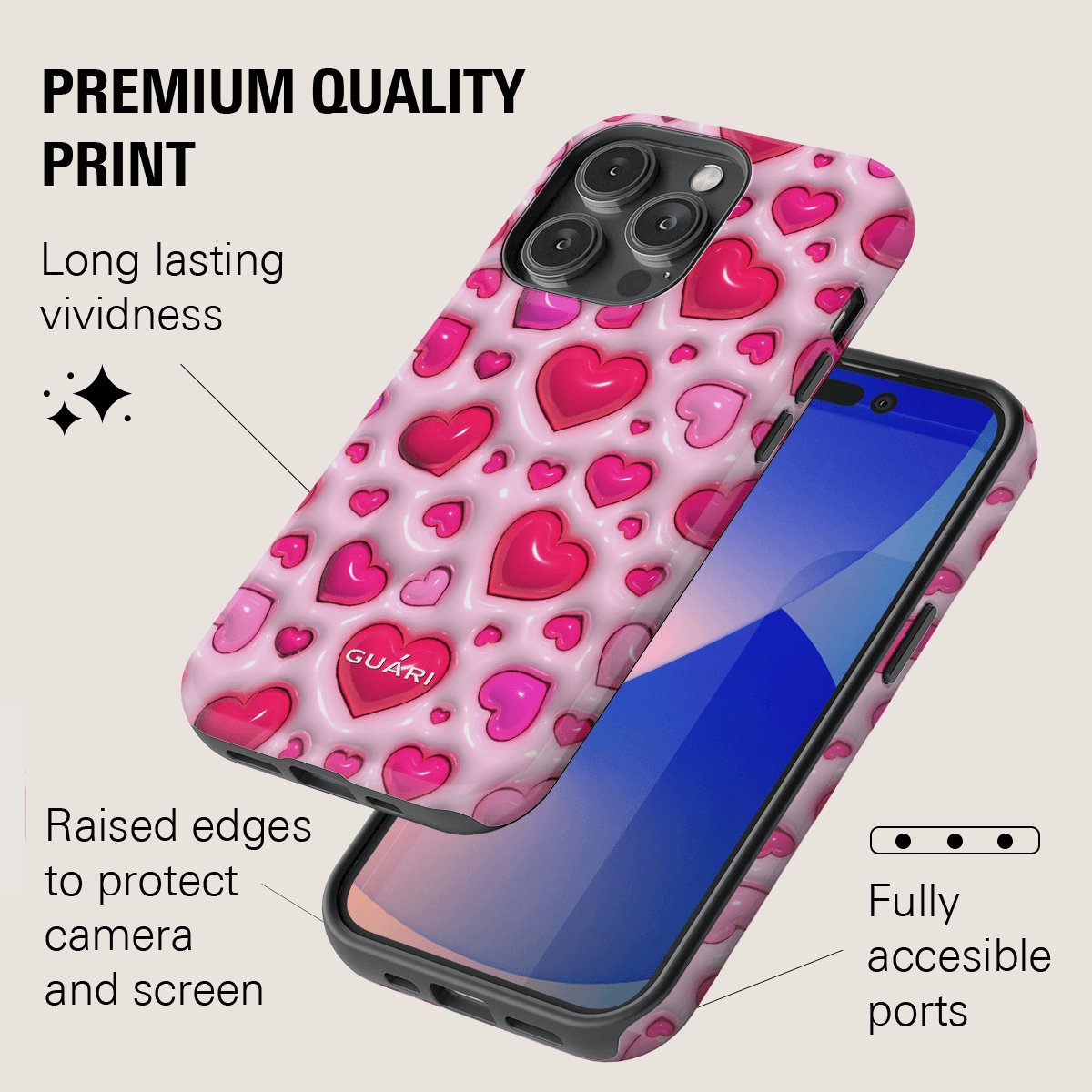 HEARTS PARTY MAGSAFE PHONE CASE