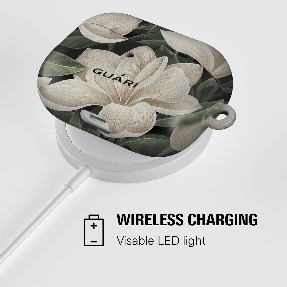 MAGNOLIA SNOWFALL AIRPODS CASE