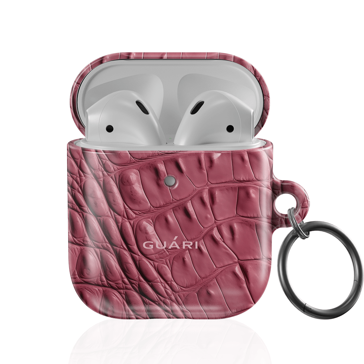 RASPBERRY ALLIGATOR AIRPODS 1/2 CASE