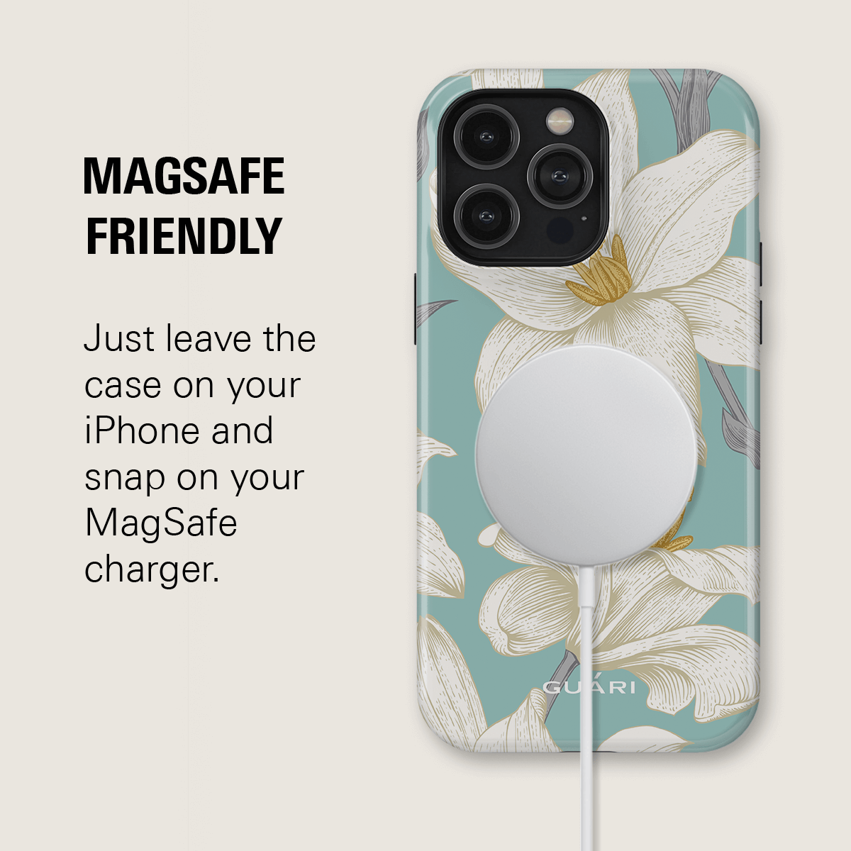 OCEAN LILY MAGSAFE PHONE CASE