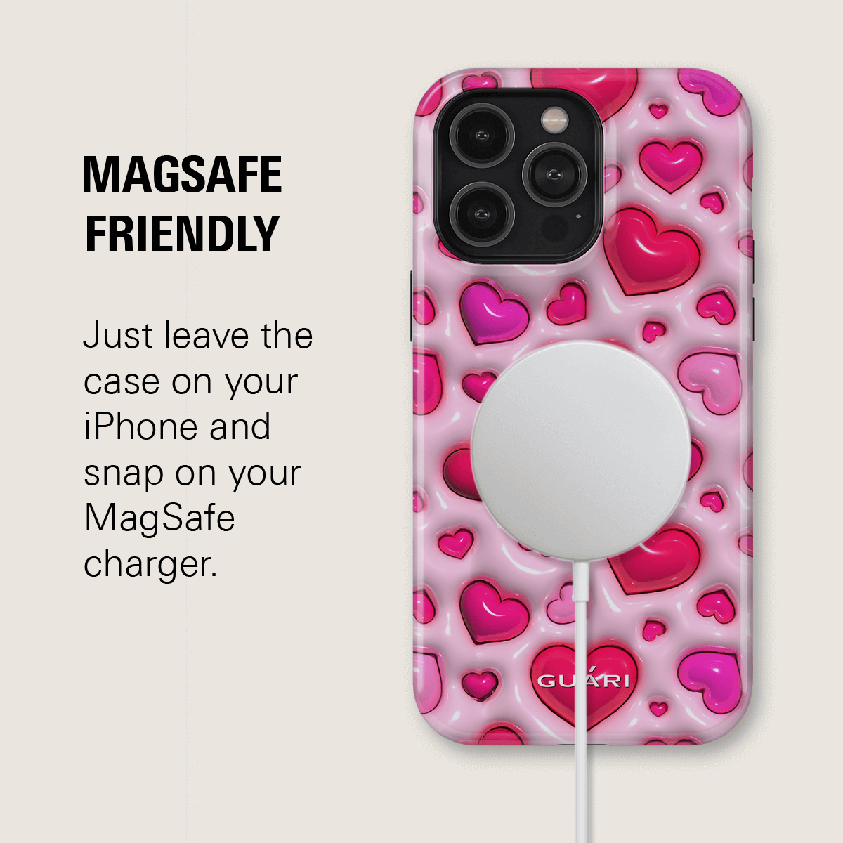 HEARTS PARTY MAGSAFE PHONE CASE
