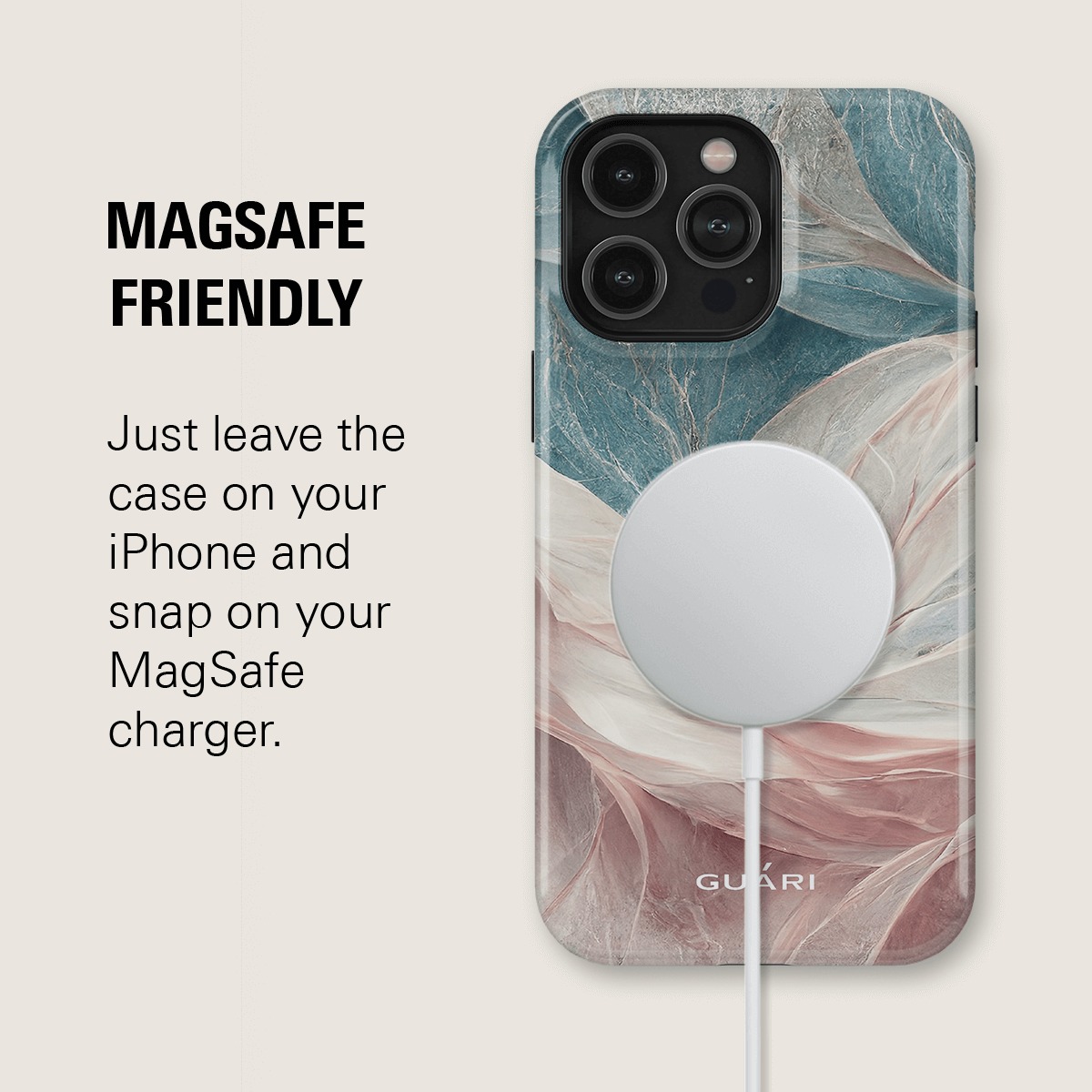 WATER HEARTBEAT MAGSAFE PHONE CASE