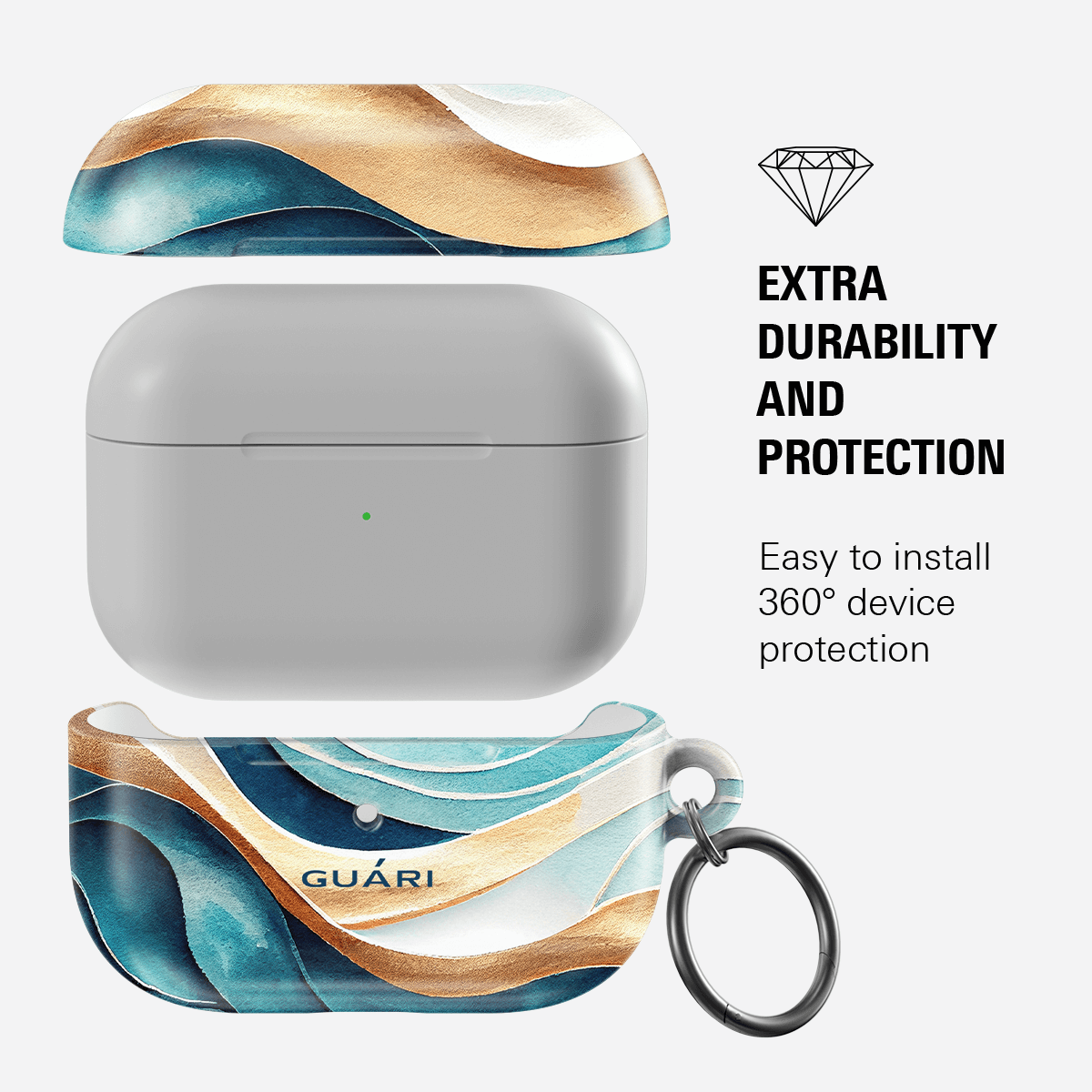 AQUA MARINE AIRPODS 1/2 CASE