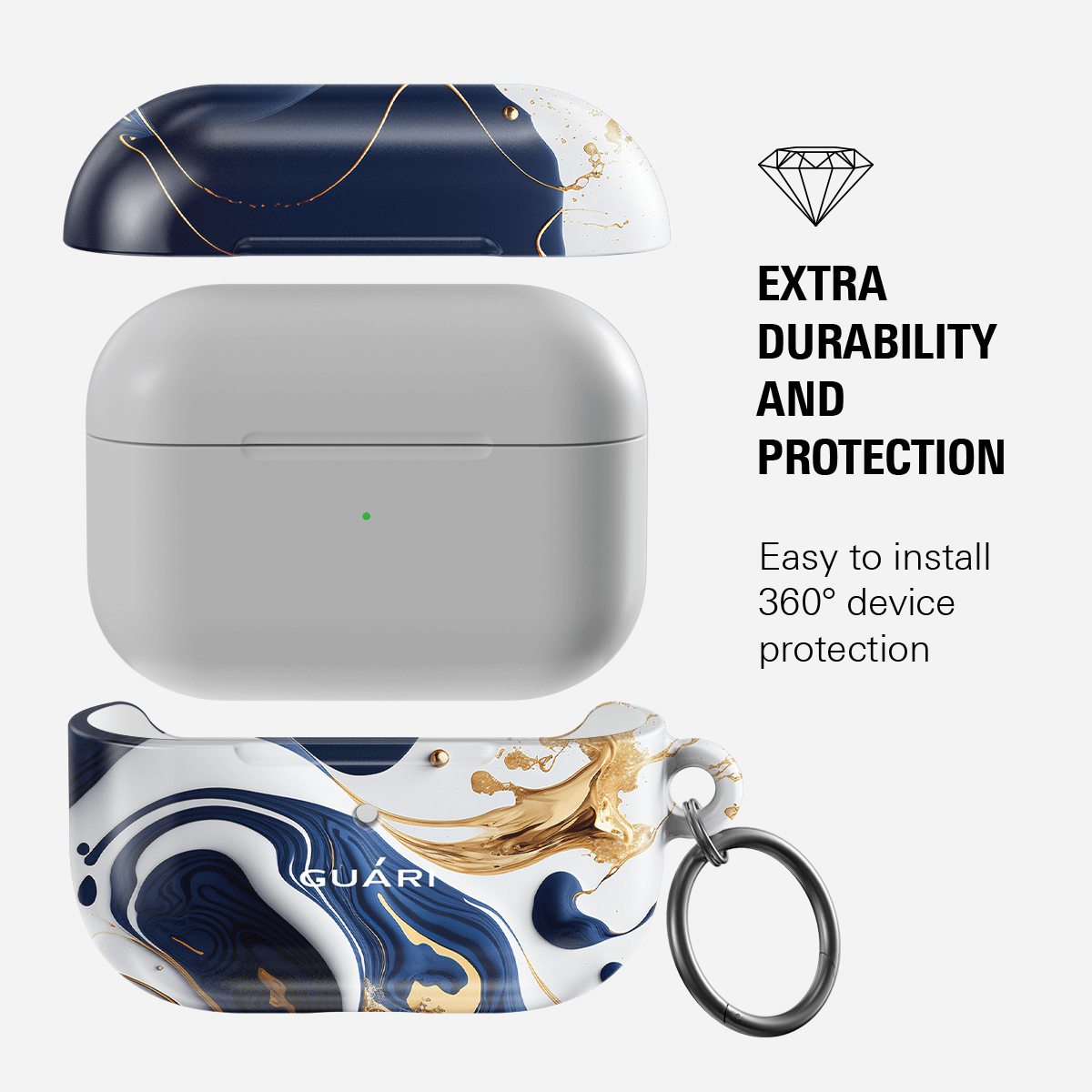 BLUE INFINITY AIRPODS 1/2 CASE