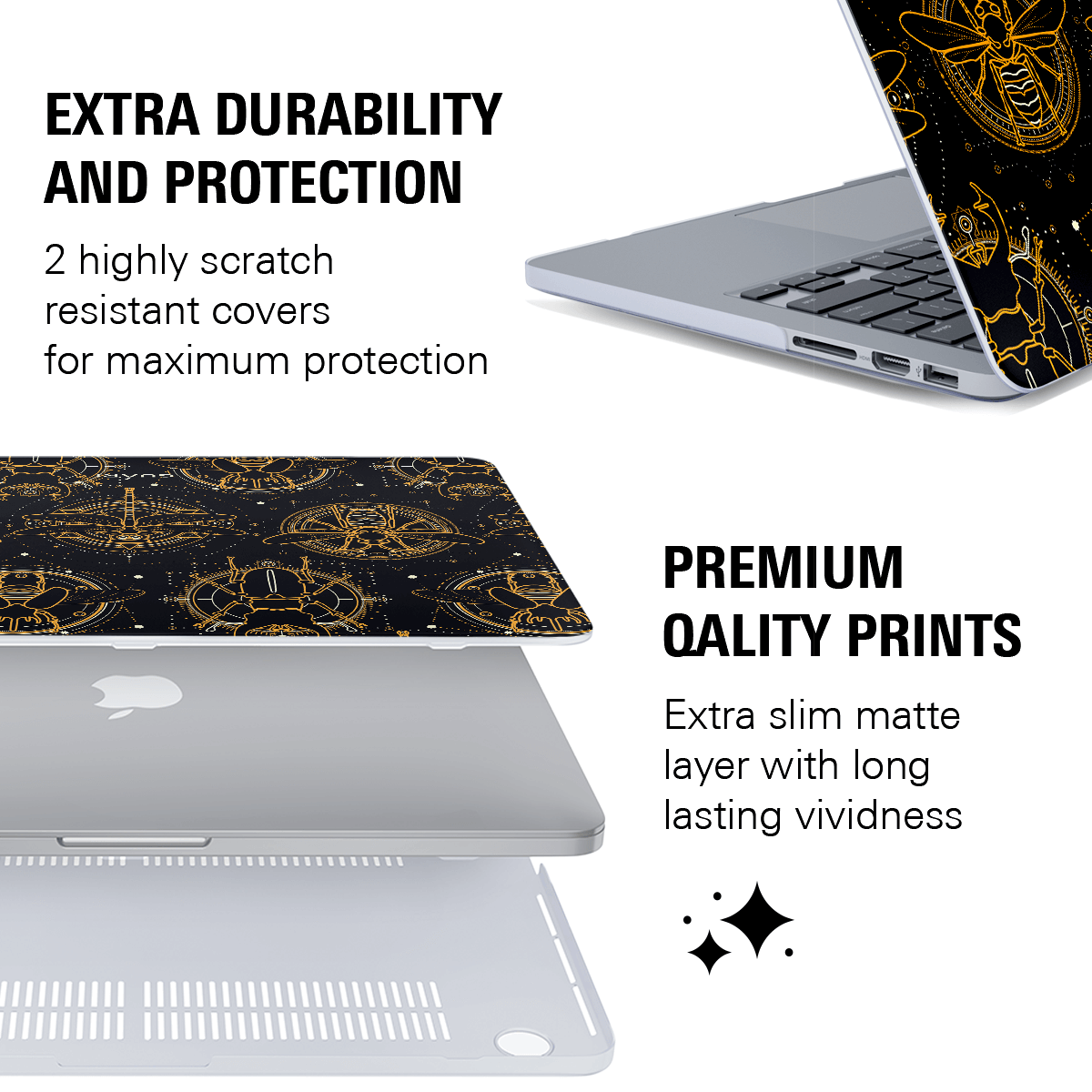 GOLD IMMORTALS MACBOOK CASE