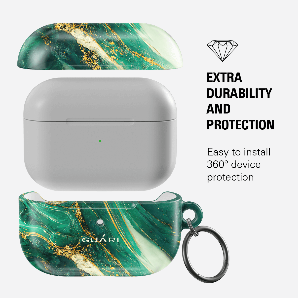 EMERALD SERENADE AIRPODS CASE