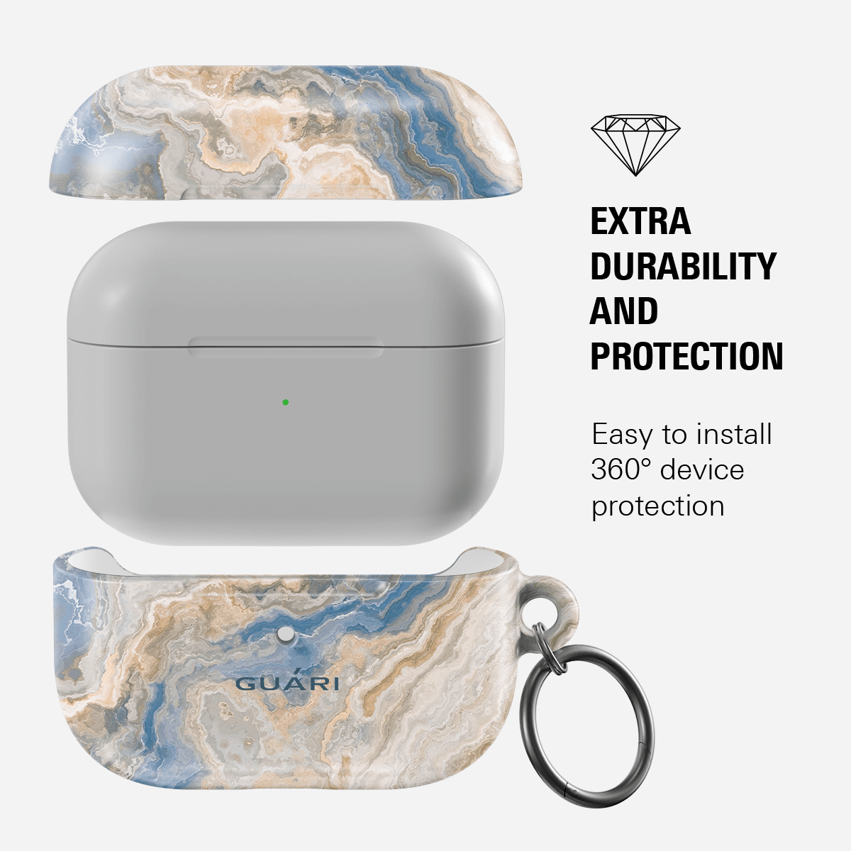 SWIRLING STONE AIRPODS 1/2 CASE