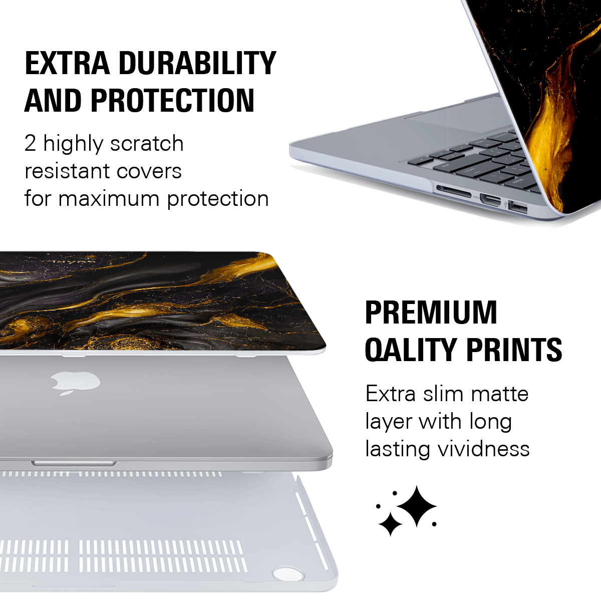 GLITTERING GALAXY MACBOOK CASE