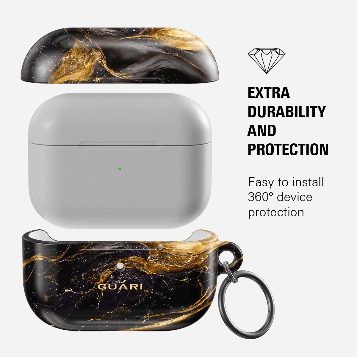 GLITTERING GALAXY AIRPODS 1/2 CASE