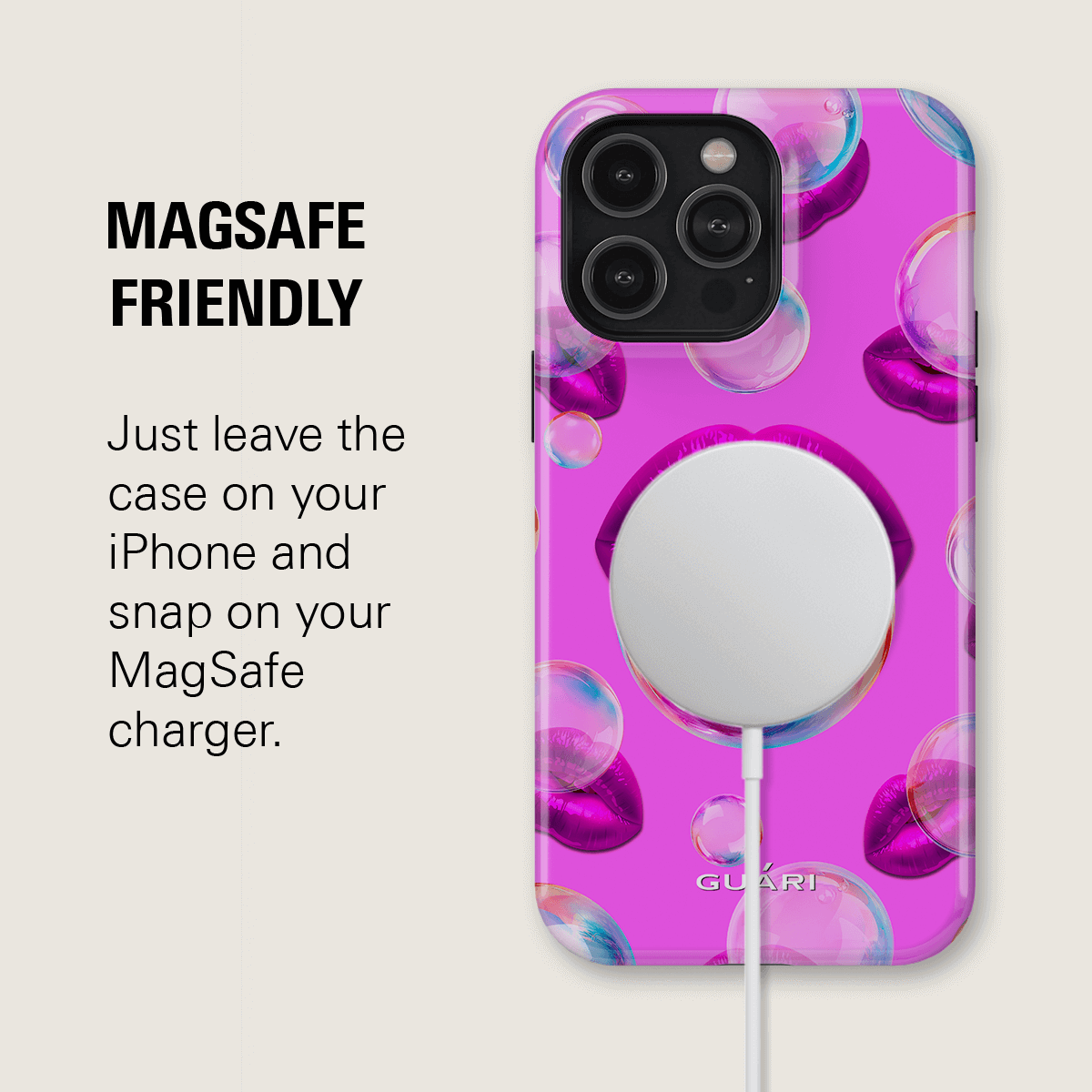 LOVE BUBBLE MAGSAFE PHONE CASE