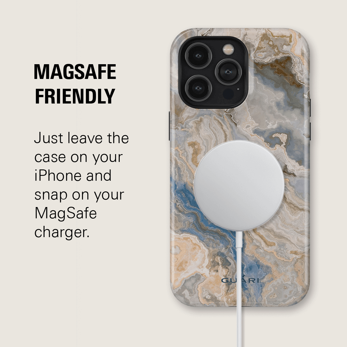 SWIRLING STONE MAGSAFE PHONE CASE